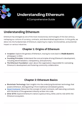 Exploring Ethereum: The Decentralized Platform Revolutionizing Blockchain Develo