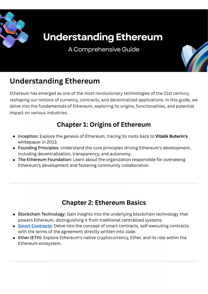 understanding ethereum a comprehensive guide