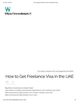 Freelance visa in UAE