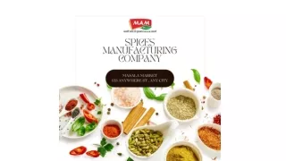 Spices Manufacturing Company