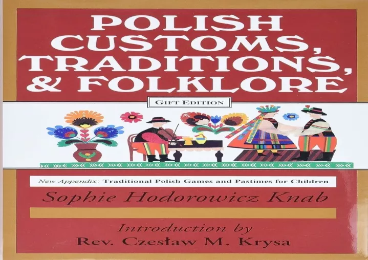 pdf polish customs traditions and folklore