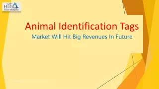 Animal Identification Tags Market Development