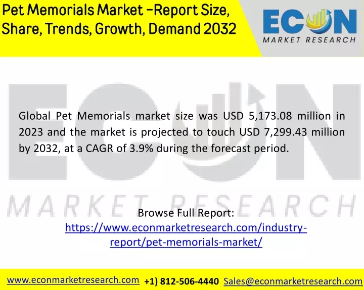 pet memorials market report size share trends