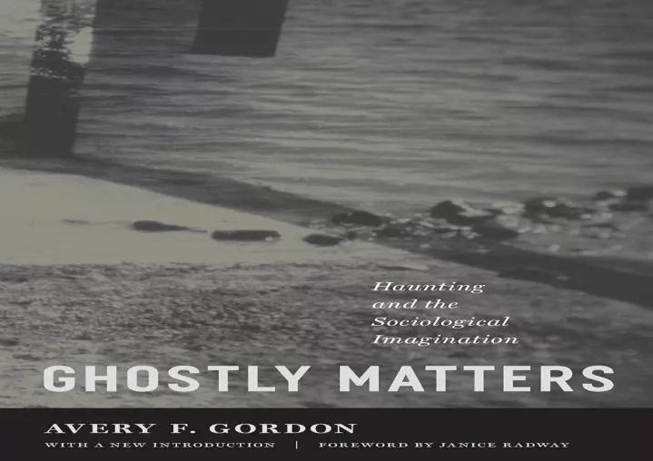 pdf read download ghostly matters haunting