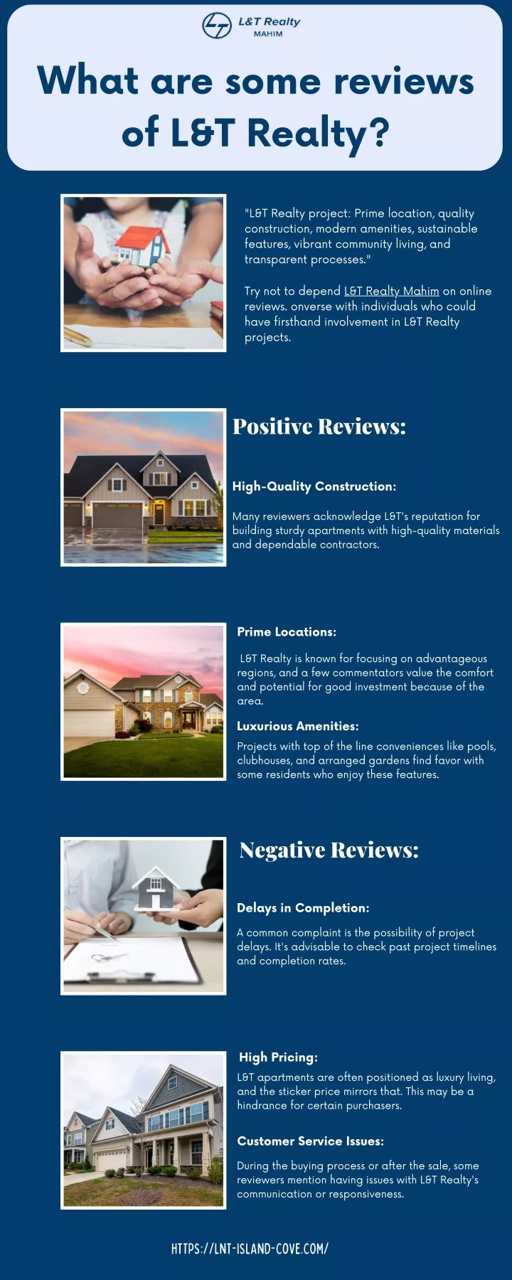 what are some reviews of l t realty