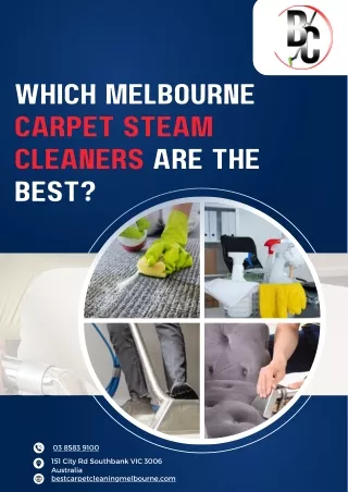 Which Melbourne Carpet Steam Cleaners Are the Best?