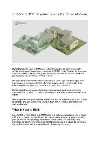 2024 Scan to BIM: Ultimate Guide for Point Cloud Modeling