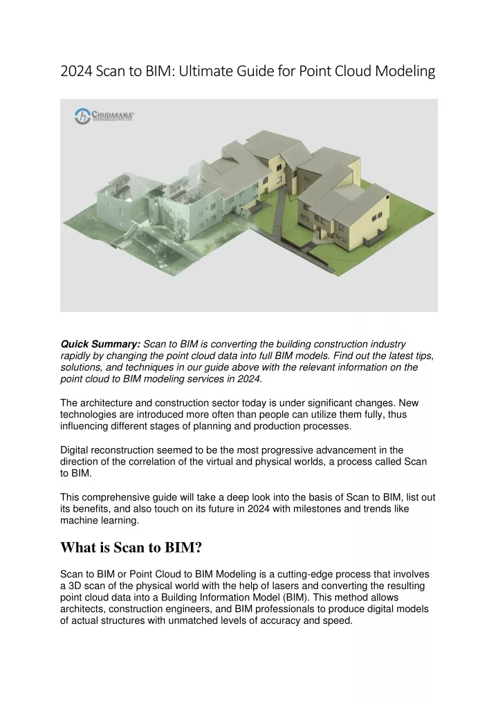 2024 scan to bim ultimate guide for point cloud