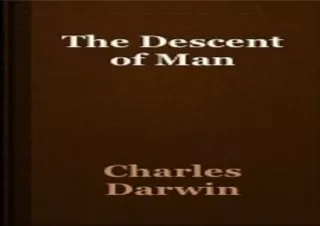 PDF/READ/DOWNLOAD  The Descent of Man (Illustrated)