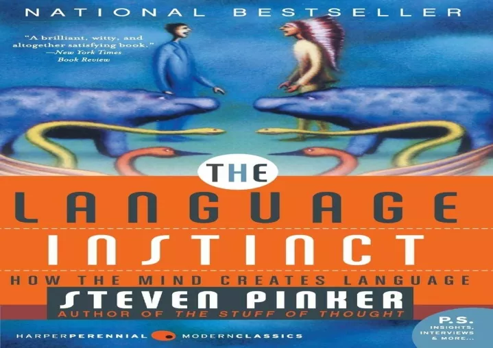 PPT - Download Book ️ [PDF] The Language Instinct: How the Mind Creates ...