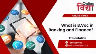 B.Voc Banking & Finance Course: Online B.Voc Banking & Finance | Online Vidya