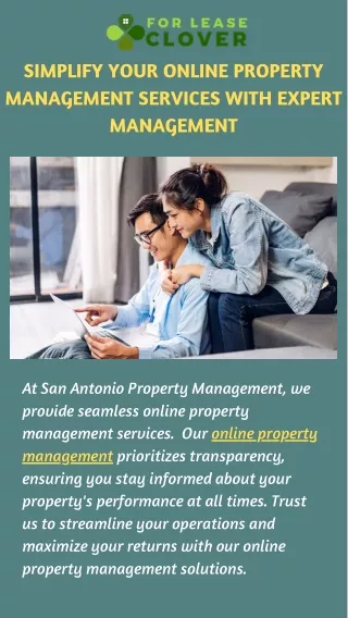 Expert Management To Simplify Your Online Property Management  Services