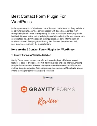 Best Contact Form Plugin For WordPress (1)