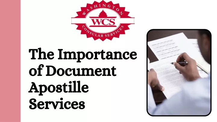 the importance of document apostille services