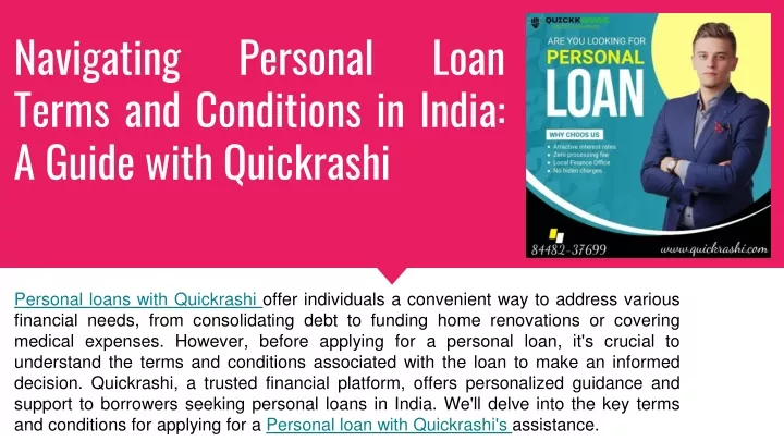 navigating personal loan terms and conditions in india a guide with quickrashi