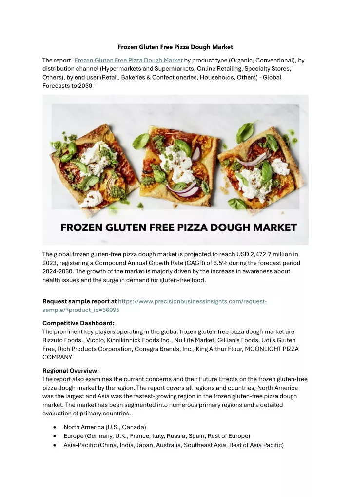frozen gluten free pizza dough market