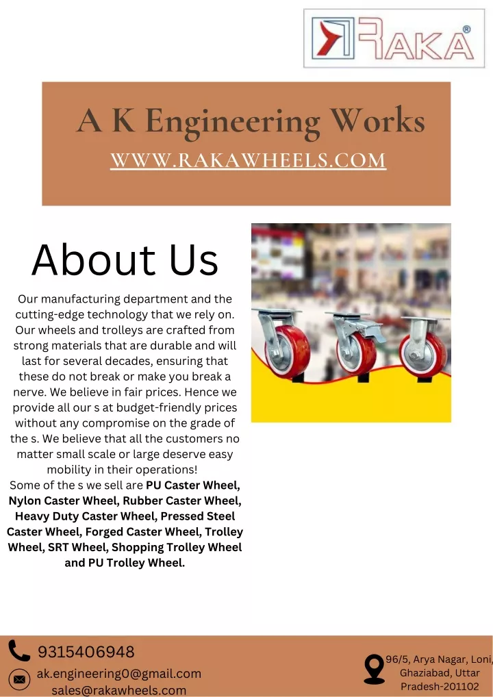 a k engineering works www rakawheels com