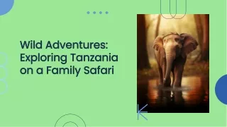 Wild Adventures Exploring Tanzania on a Family Safari