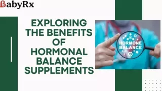 Hormonal balance supplements