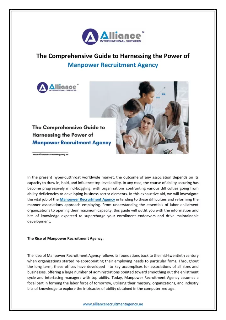 PPT - The Comprehensive Guide to Harnessing the Power of Manpower 