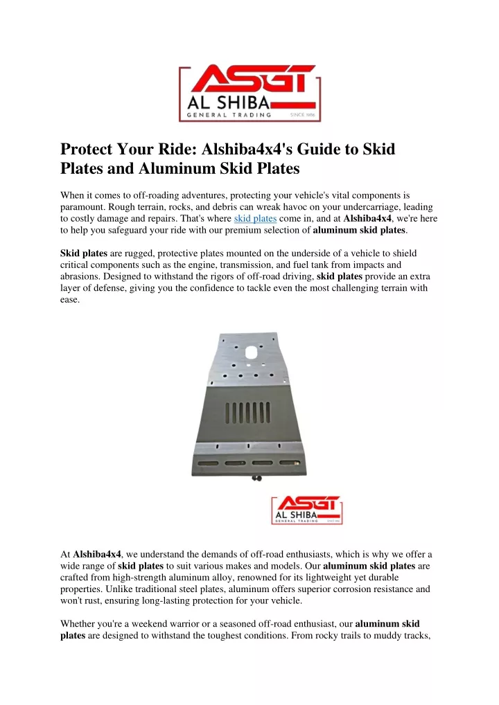 protect your ride alshiba4x4 s guide to skid