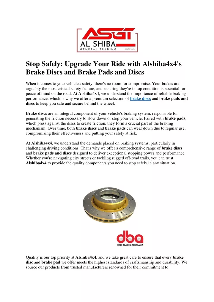 stop safely upgrade your ride with alshiba4x4