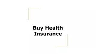 Health Insurance Plans: Buy Best Medical Insurance Policy Online