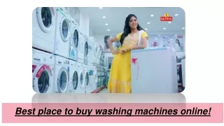 Best place to buy washing machine online - Sathya