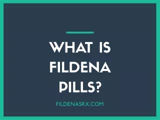 what is fildena pills
