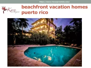 beachfront vacation homes puerto rico