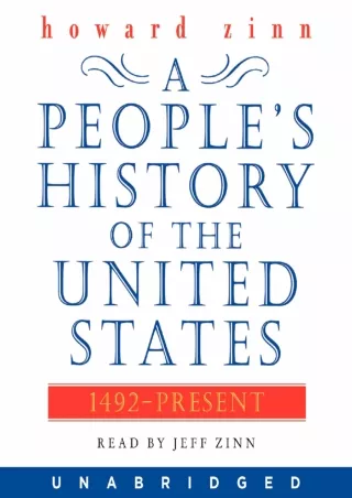 [PDF⚡READ❤ONLINE]  A People's History of the United States