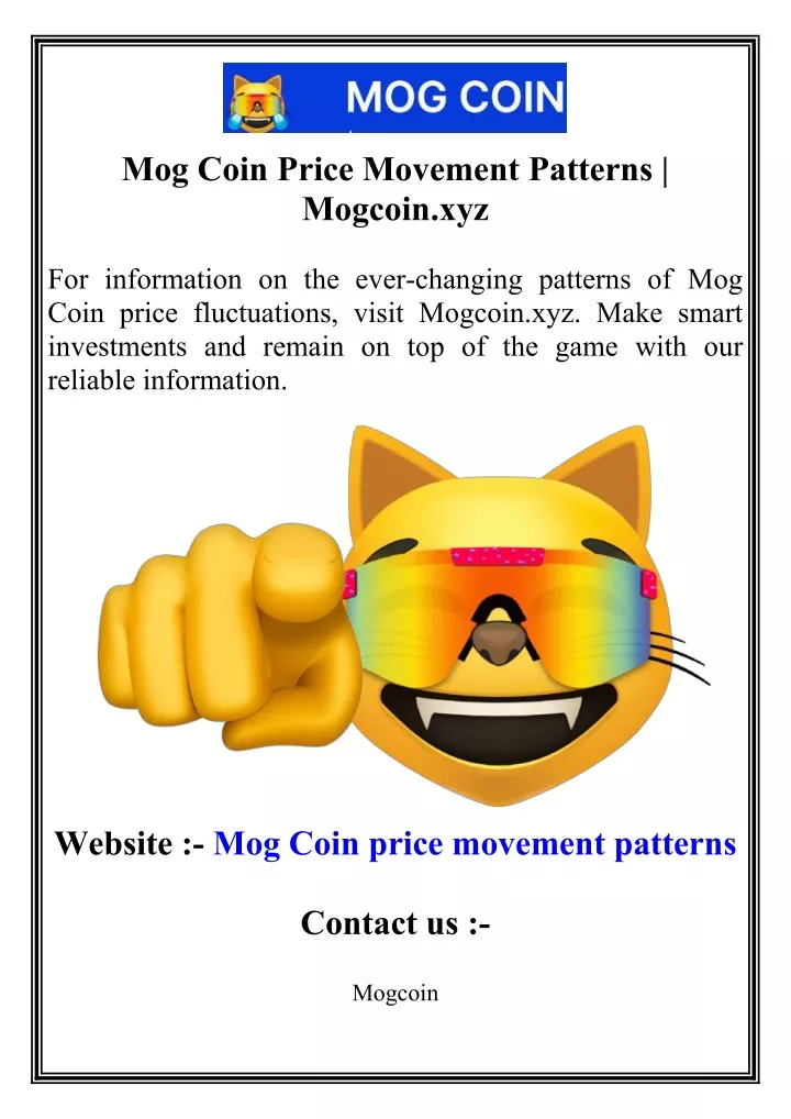 mog coin price movement patterns mogcoin xyz