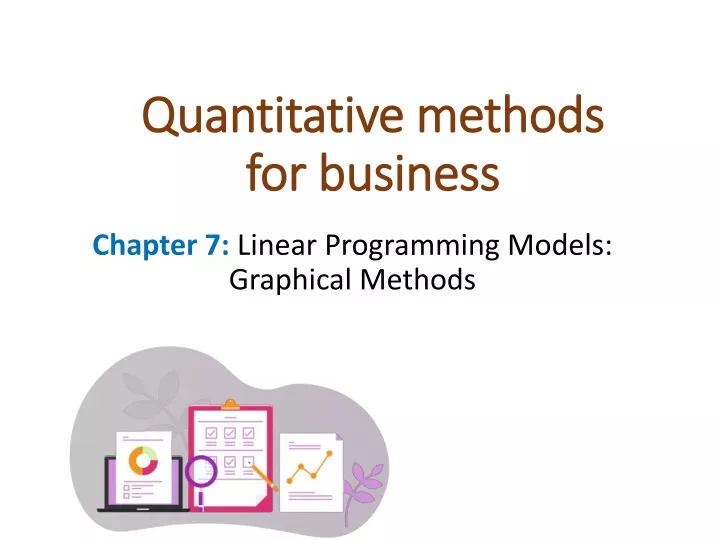 quantitative methods for business