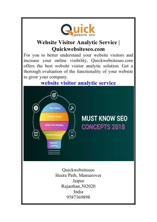 Website Visitor Analytic Service  Quickwebsiteseo.com