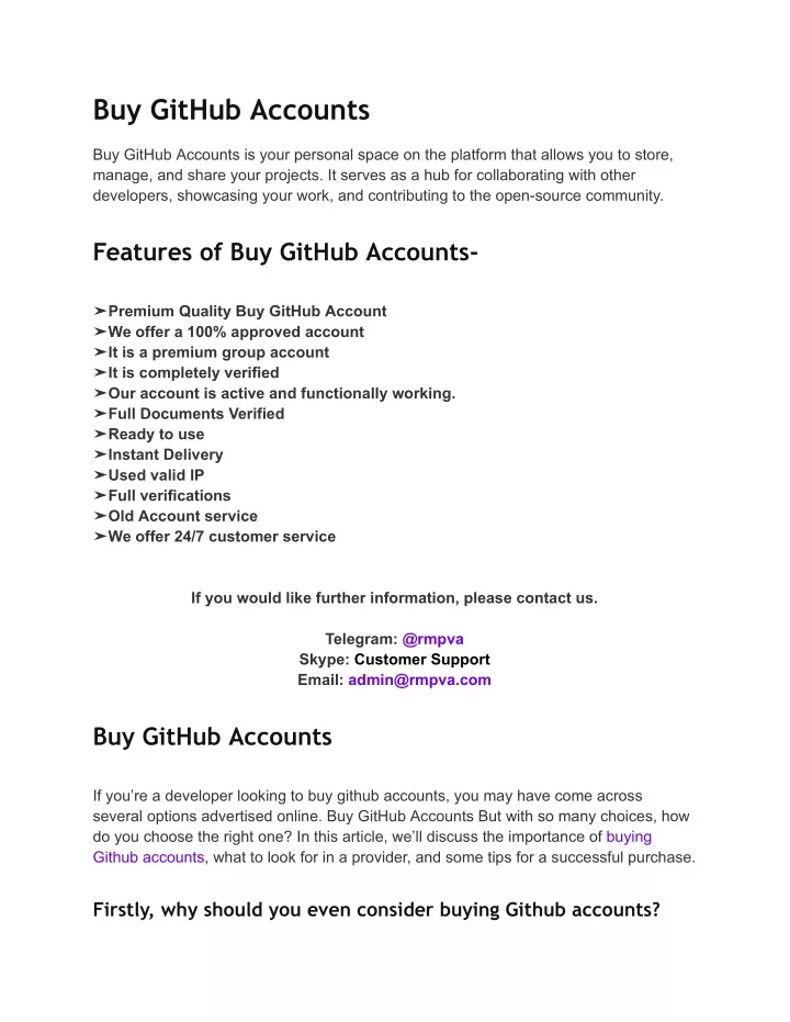 buy github accounts