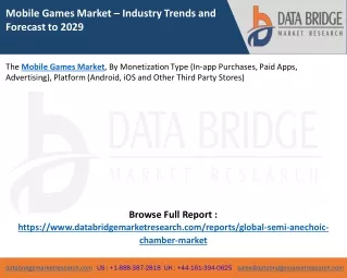 Mobile Games Market