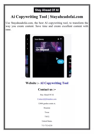 ai copywriting tool stayaheadofai com