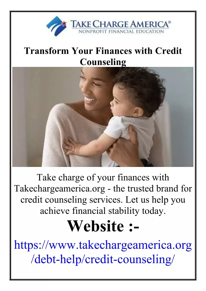 transform your finances with credit counseling