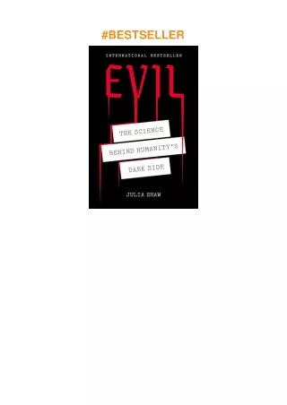 Download⚡️PDF❤️ Evil: The Science Behind Humanity's Dark Side