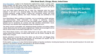Explore Ohio Street Beach, Chicago: Camping, Fishing & More | Illinois, USA