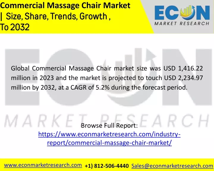 commercial massage chair market size share trends