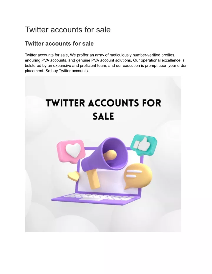 twitter accounts for sale