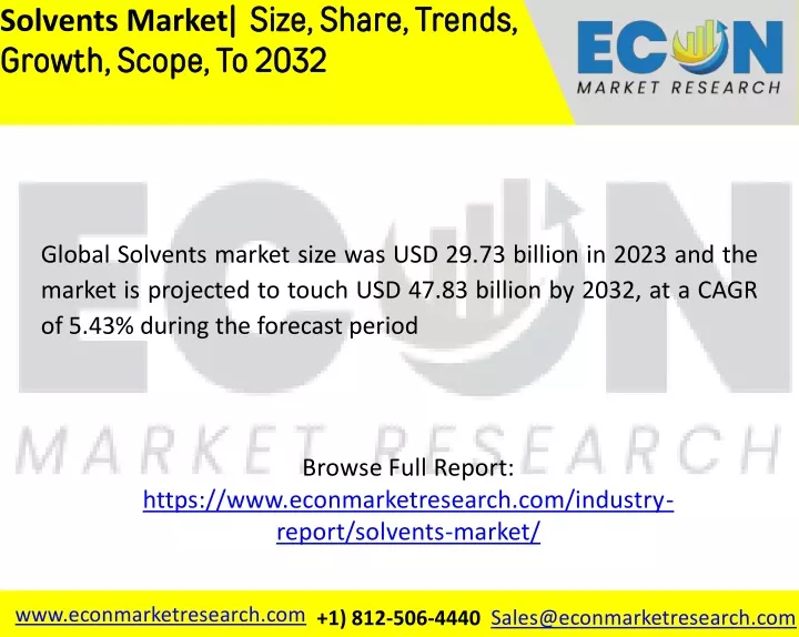 solvents market size share trends growth scope