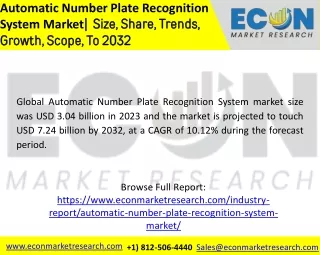 automatic number plate recognition system market