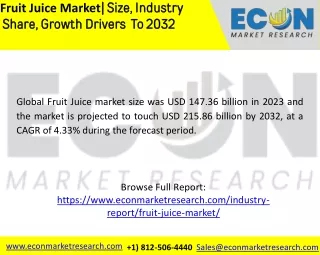 fruit juice market size industry share growth