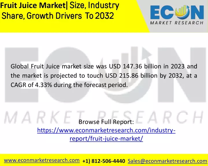fruit juice market size industry share growth