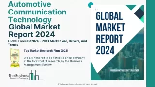 Automotive Communication Technology Market Size, Share Report 2024-2033