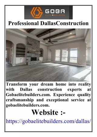 Professional Dallas Construction