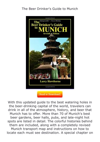 PDF✔Download❤ The Beer Drinker's Guide to Munich