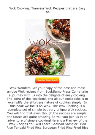 ❤️get (⚡️pdf⚡️) download Wok Cooking: Timeless Wok Recipes that are Easy To